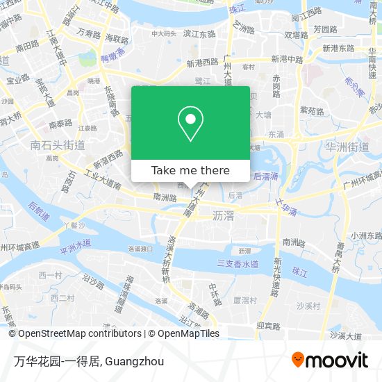 万华花园-一得居 map