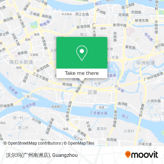沃尔玛(广州南洲店) map