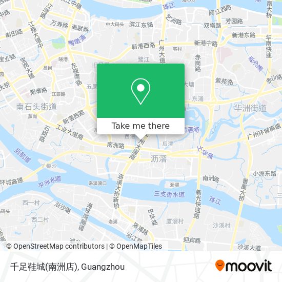 千足鞋城(南洲店) map