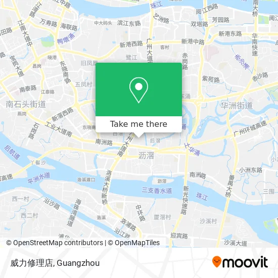 威力修理店 map