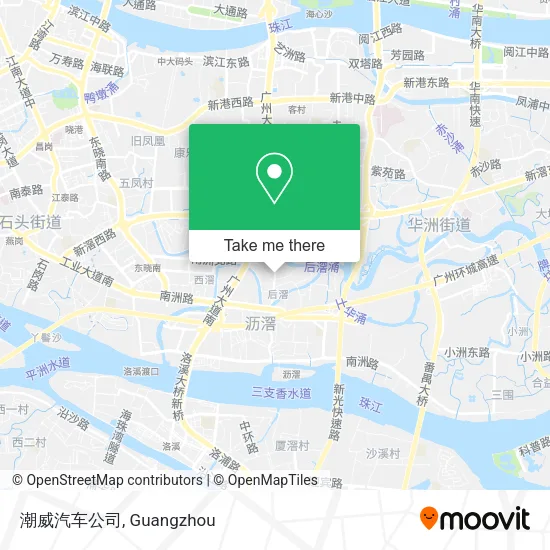 潮威汽车公司 map