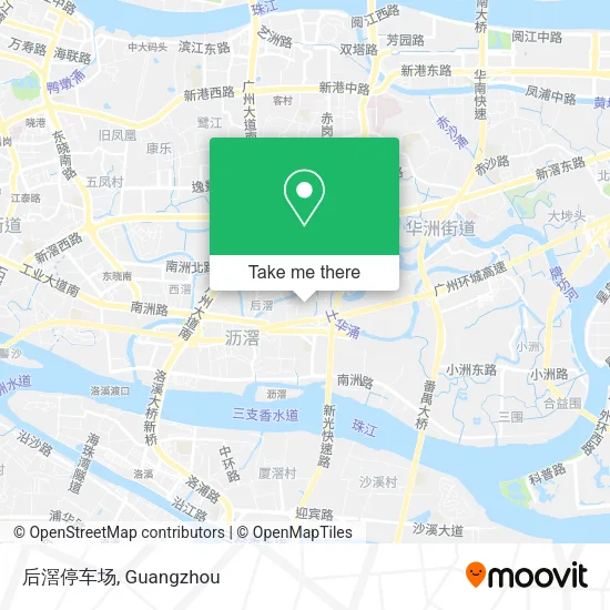 后滘停车场 map