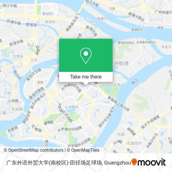 广东外语外贸大学(南校区)-田径场足球场 map