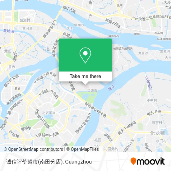 诚信评价超市(南田分店) map