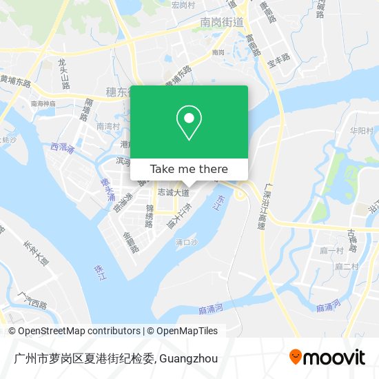 广州市萝岗区夏港街纪检委 map