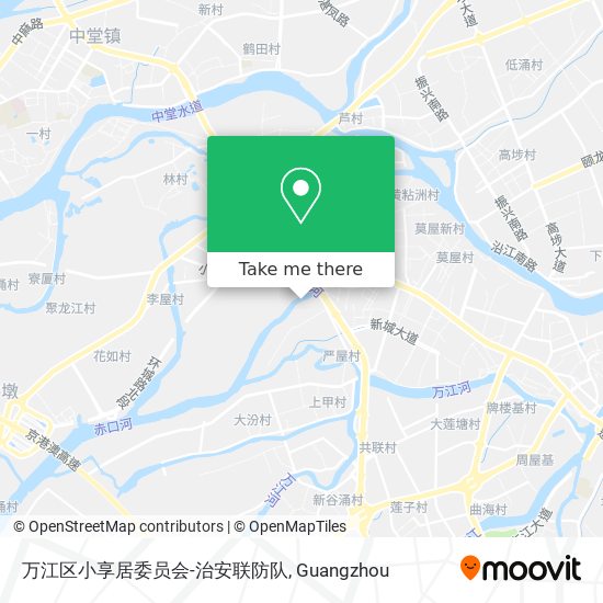 万江区小享居委员会-治安联防队 map