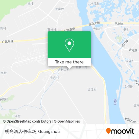 明亮酒店-停车场 map