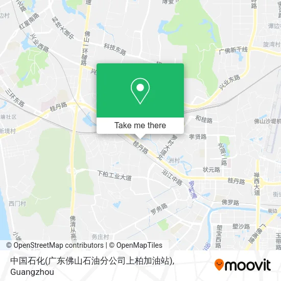 中国石化(广东佛山石油分公司上柏加油站) map