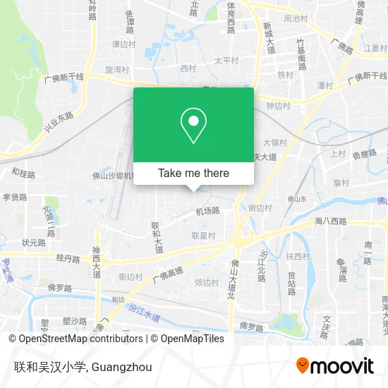 联和吴汉小学 map