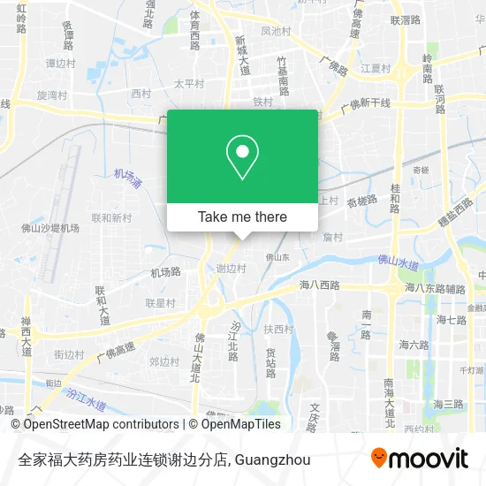 全家福大药房药业连锁谢边分店 map
