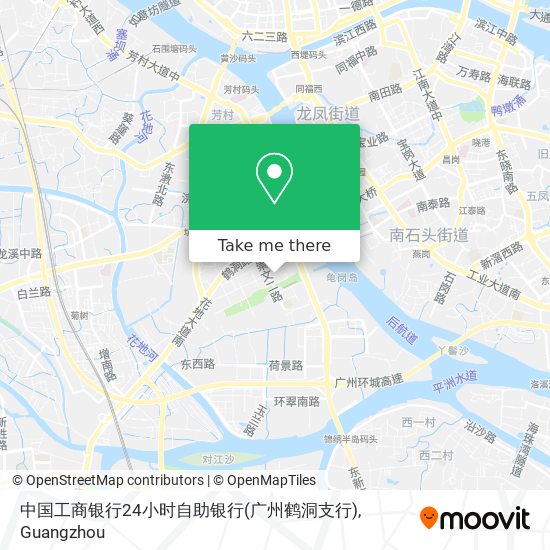 中国工商银行24小时自助银行(广州鹤洞支行) map