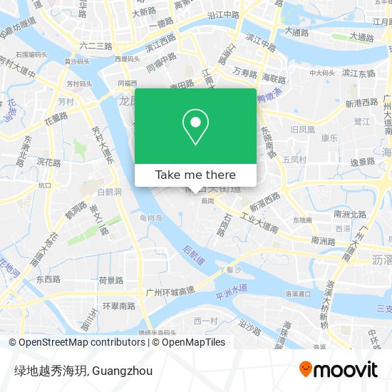 绿地越秀海玥 map