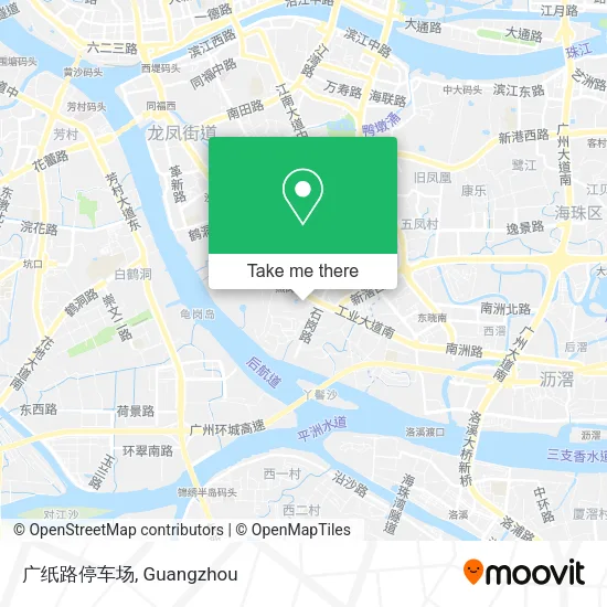 广纸路停车场 map