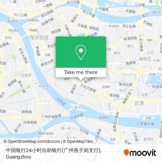 中国银行24小时自助银行(广州燕子岗支行) map