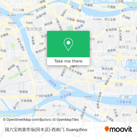 国六宝肉菜市场(田丰店)-西南门 map