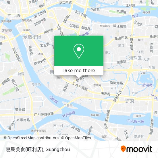 惠民美食(旺利店) map