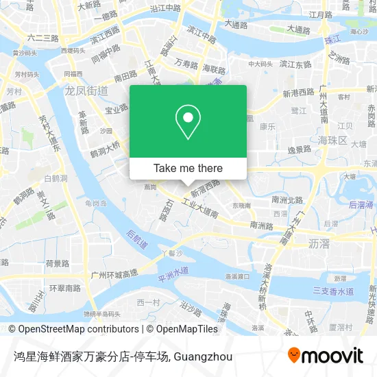 鸿星海鲜酒家万豪分店-停车场 map