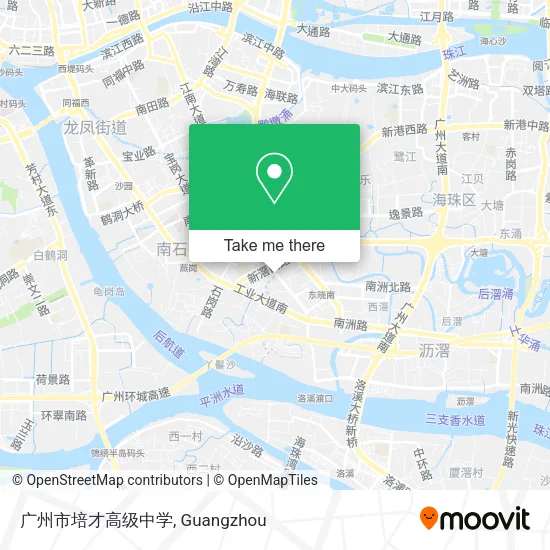 广州市培才高级中学 map