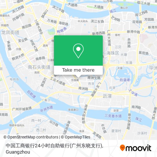 中国工商银行24小时自助银行(广州东晓支行) map
