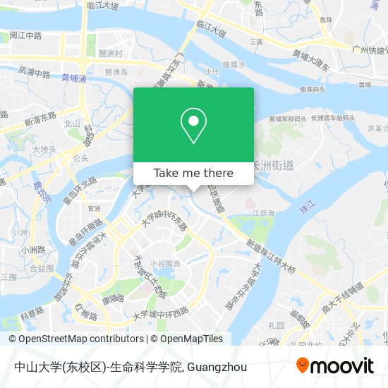 中山大学(东校区)-生命科学学院 map