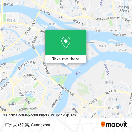 广州大城公寓 map