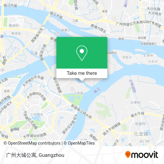 广州大城公寓 map
