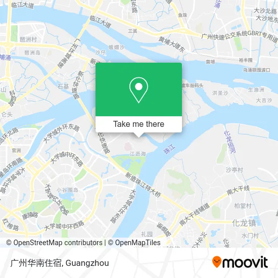 广州华南住宿 map