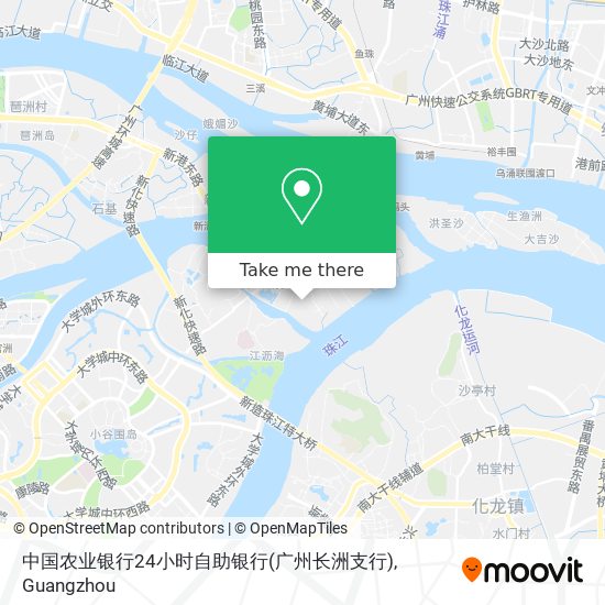 中国农业银行24小时自助银行(广州长洲支行) map