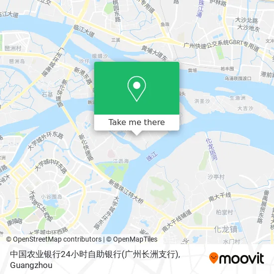 中国农业银行24小时自助银行(广州长洲支行) map