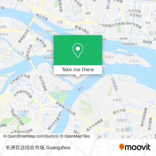 长洲百达综合市场 map
