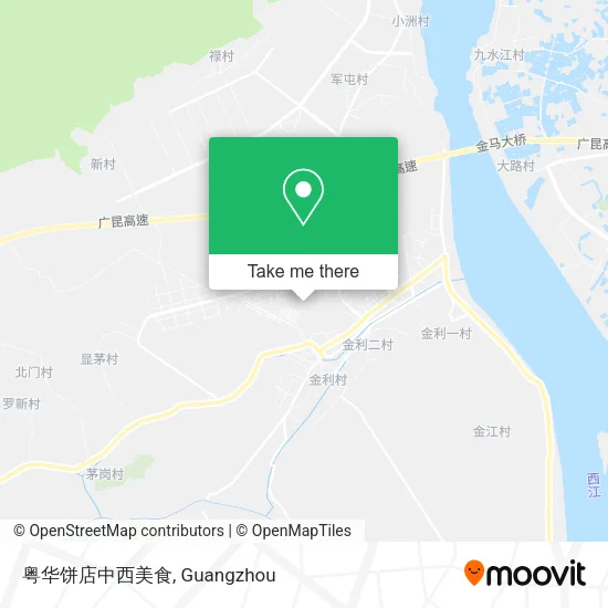粤华饼店中西美食 map