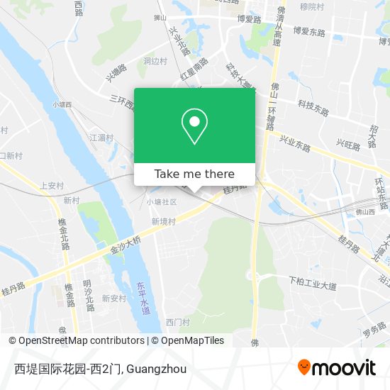 西堤国际花园-西2门 map