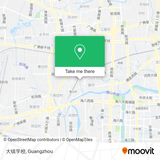 大镇学校 map