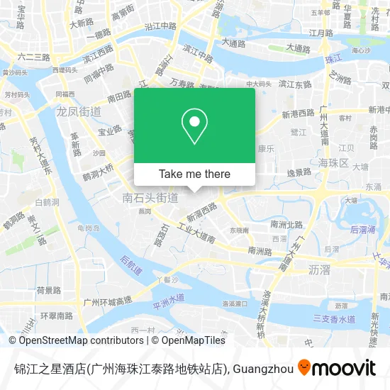 锦江之星酒店(广州海珠江泰路地铁站店) map