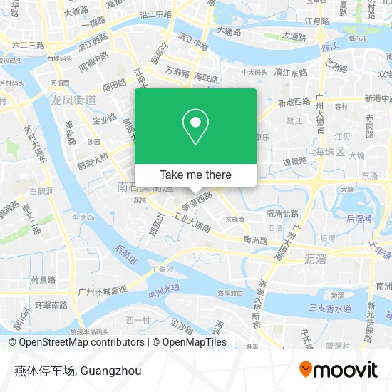 燕体停车场 map