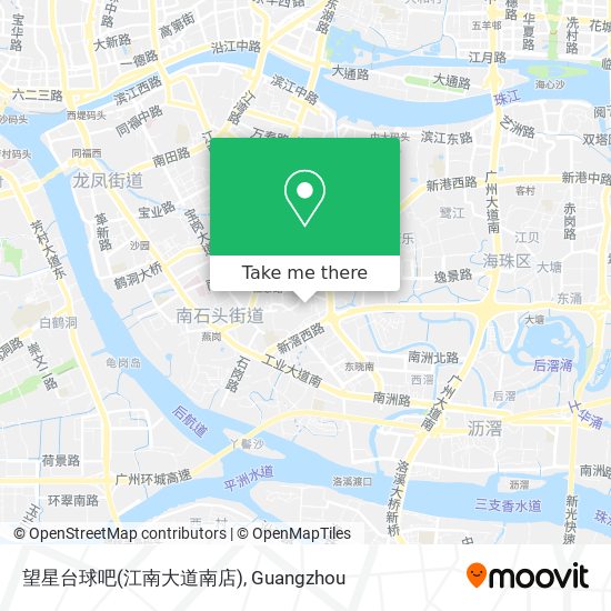望星台球吧(江南大道南店) map
