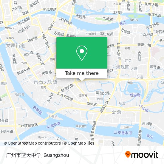 广州市蓝天中学 map