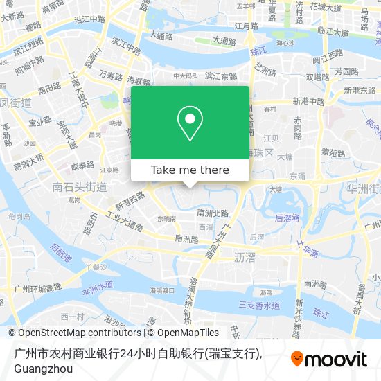 广州市农村商业银行24小时自助银行(瑞宝支行) map