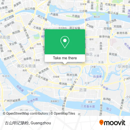 古山明记肠粉 map