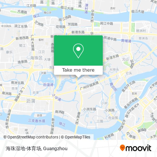 海珠湿地-体育场 map