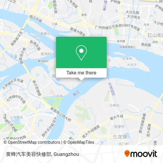 黄蜂汽车美容快修部 map