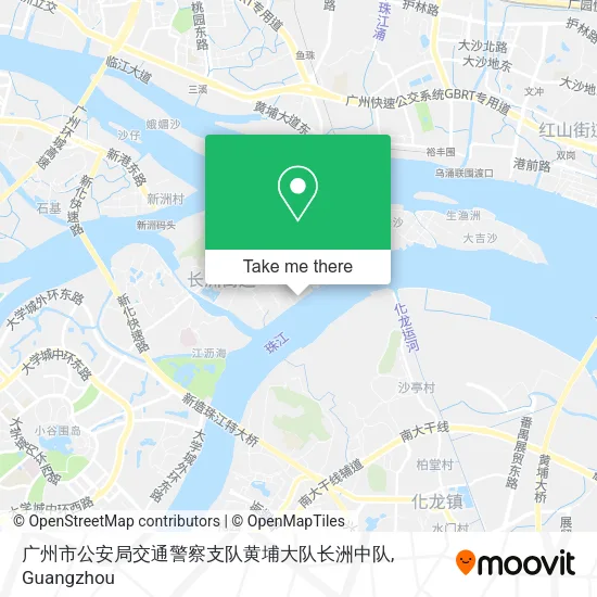 广州市公安局交通警察支队黄埔大队长洲中队 map