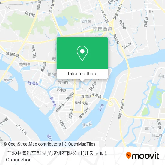 广东中海汽车驾驶员培训有限公司(开发大道) map