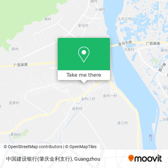 中国建设银行(肇庆金利支行) map