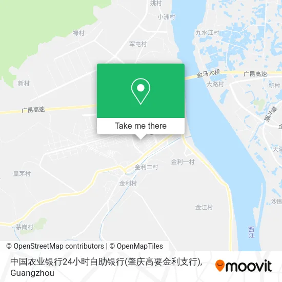 中国农业银行24小时自助银行(肇庆高要金利支行) map