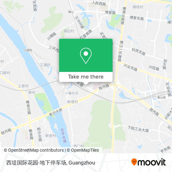 西堤国际花园-地下停车场 map