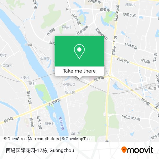 西堤国际花园-17栋 map
