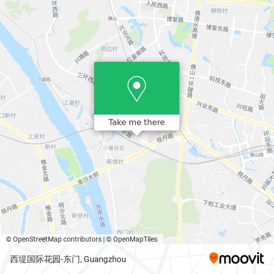 西堤国际花园-东门 map