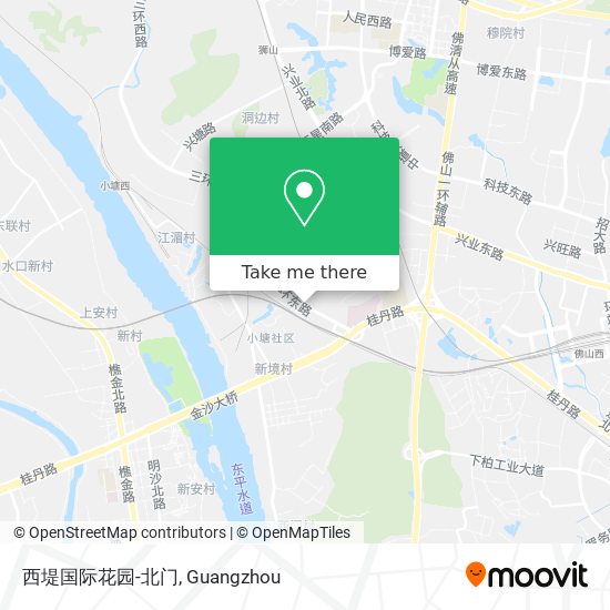 西堤国际花园-北门 map