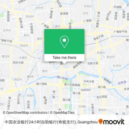 中国农业银行24小时自助银行(奇槎支行) map